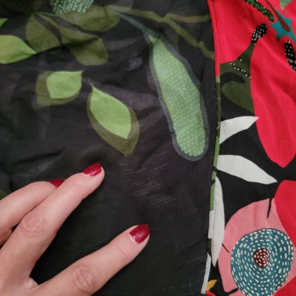 Anthropologie x Farm Rio Long Sleeve Floral Maxi Dress Women S Contemporary Chic - Picture 9 of 11